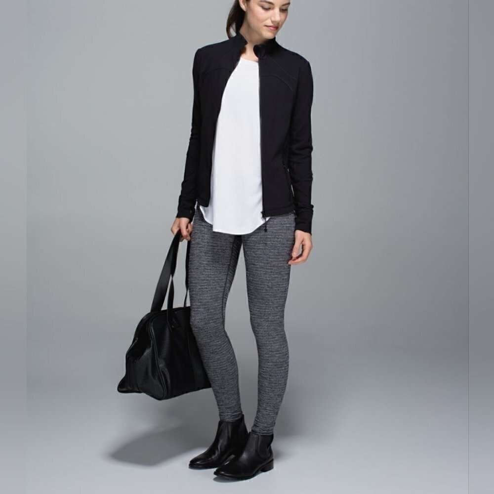 Lululemon Wunder Under Pant Coco Pique Black